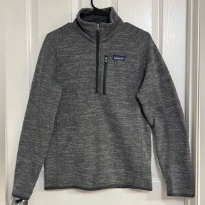 Patagonia Better Sweater 1/4 Zip Fleece Pullover Gray Heather Women’s Size S